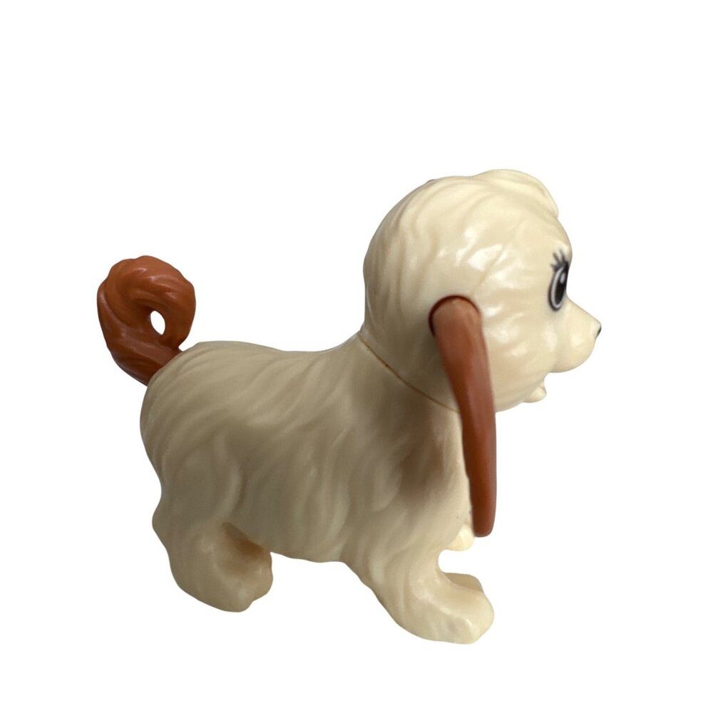 Barbie Swim Puppy Dog Vintage 1990s Plastic Figurine Brown Tan Ears Move Vintage - Picture 10 of 10